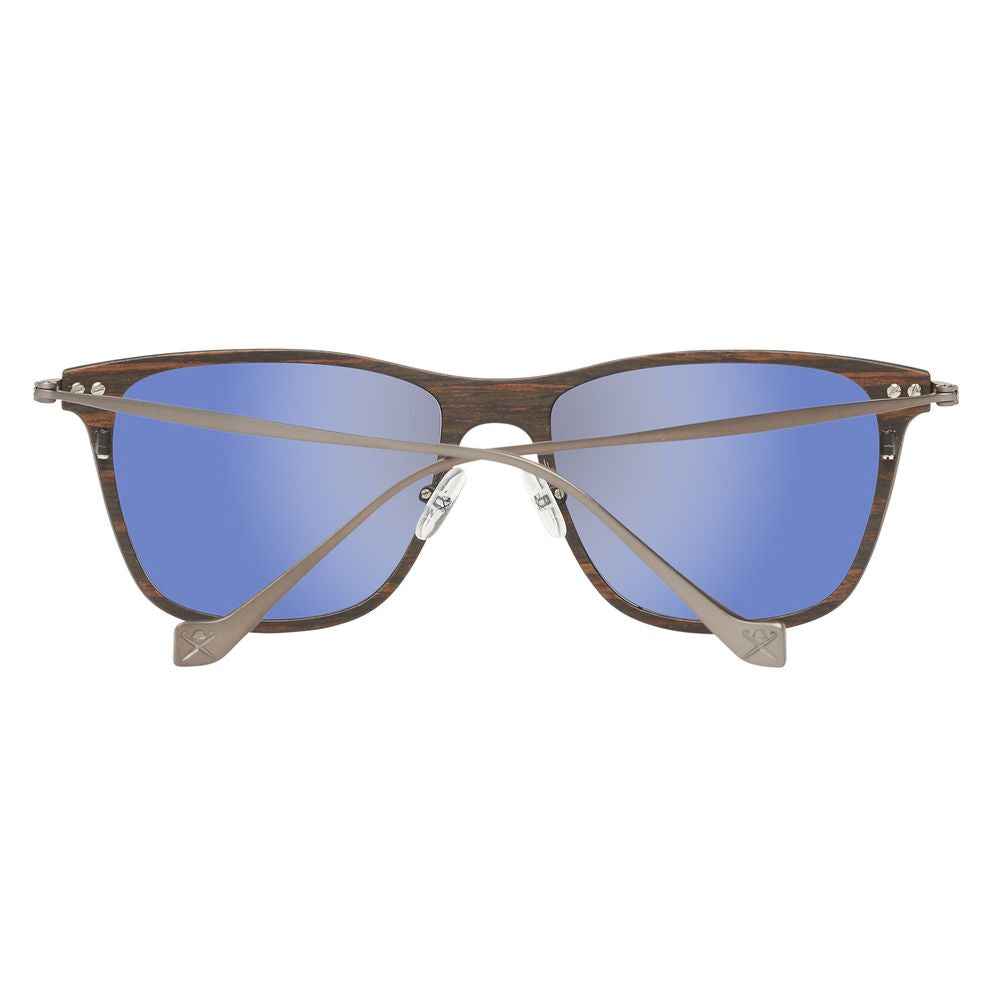 Hackett Gray Metal Sunglasses