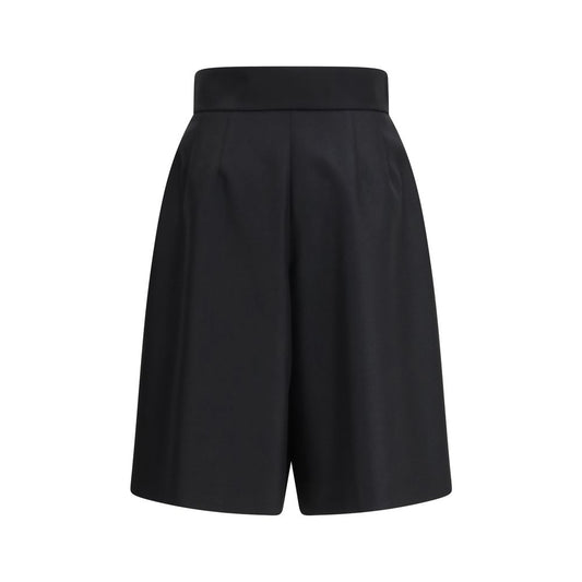 Valentino Black Wool Bermuda Shorts