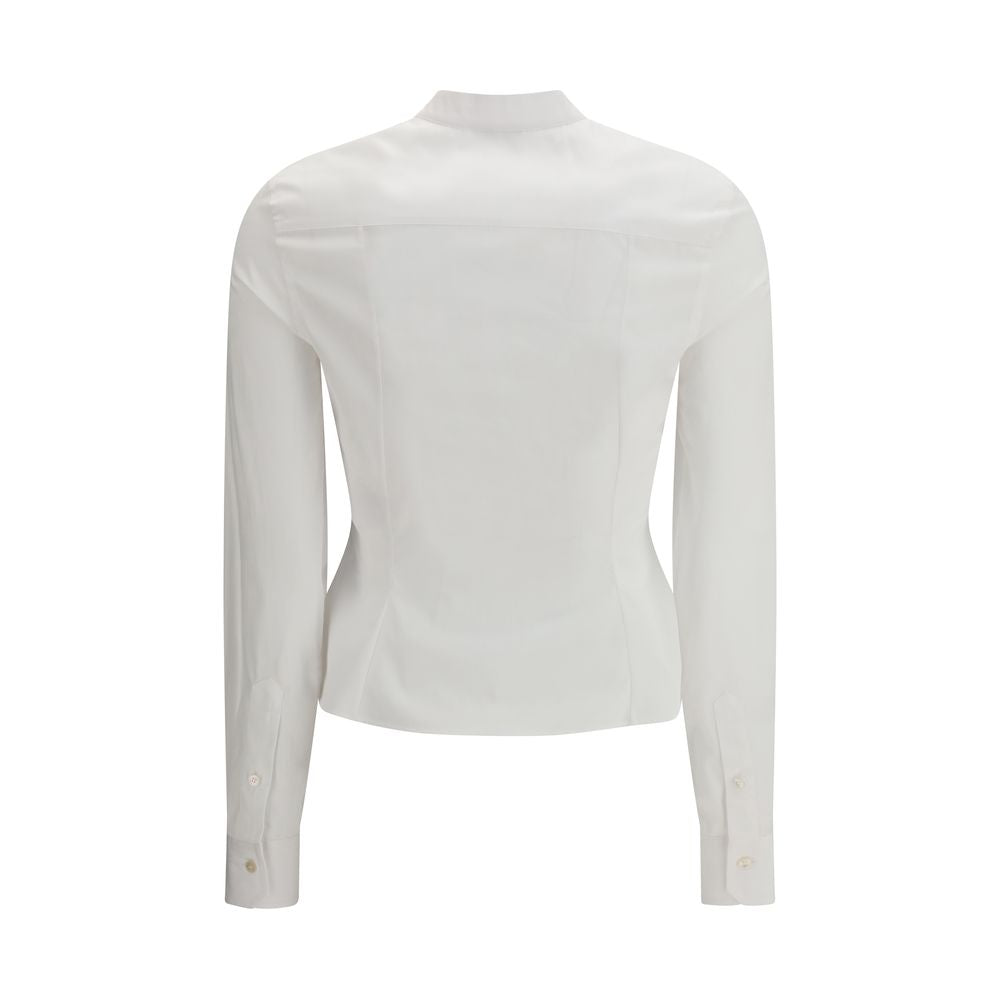 Alexander McQueen White Cotton Dress Shirt