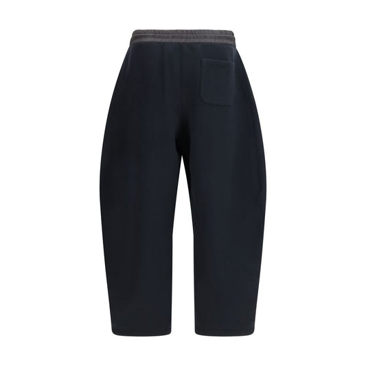 Sacai Black Cotton Athletic Pants