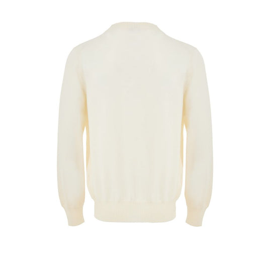 Gran Sasso White Wool Cardigan