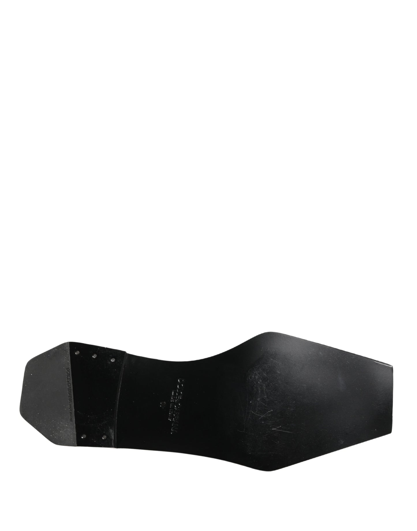 Dolce & Gabbana Black Matte Lace-Up Leather Dress Derby Shoes