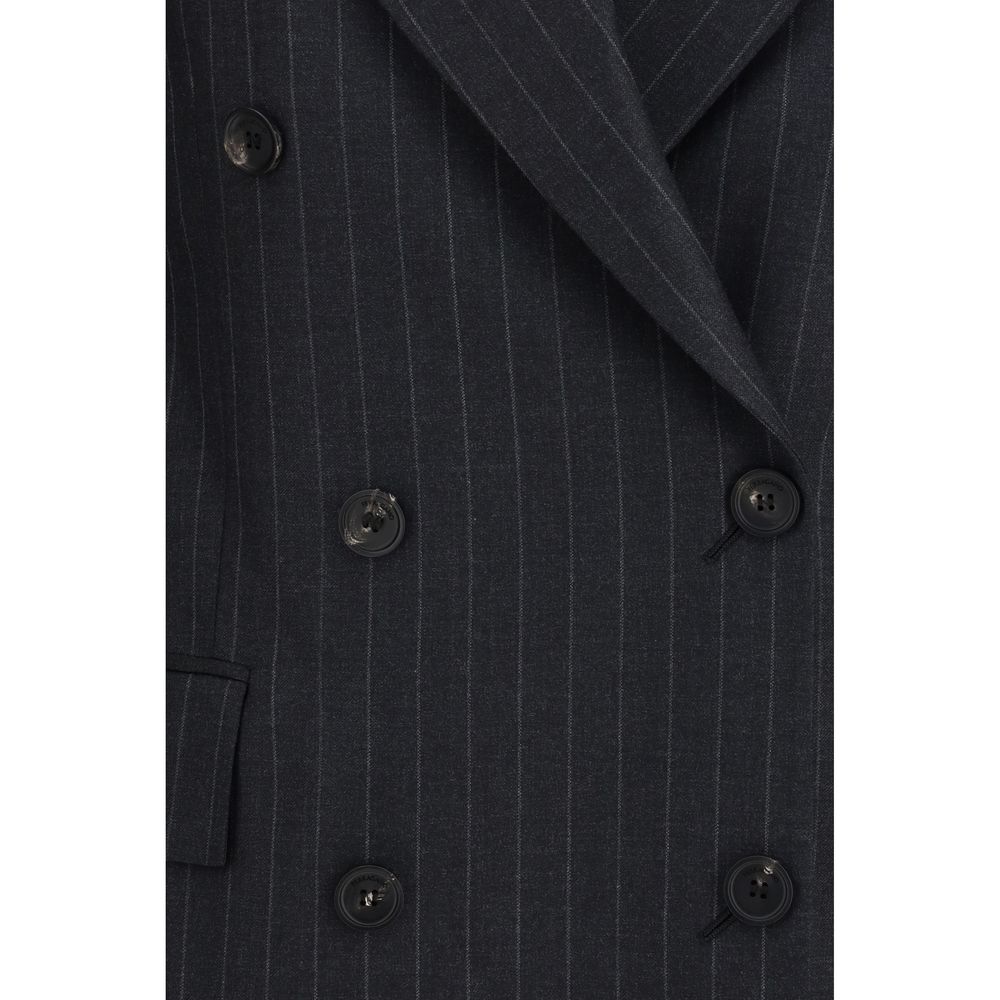 Ferragamo Gray Fleece Wool Blazer