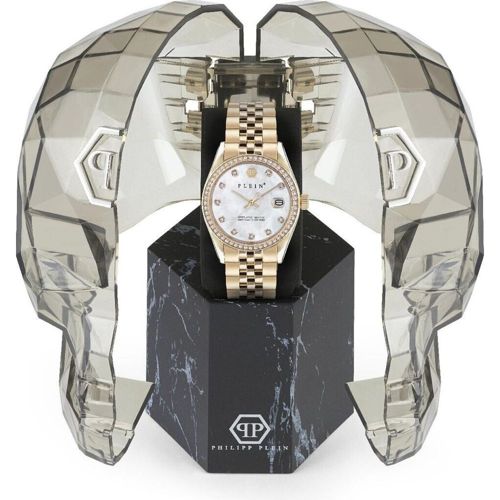 Philipp Plein Gold Stainless Steel Dress Watch