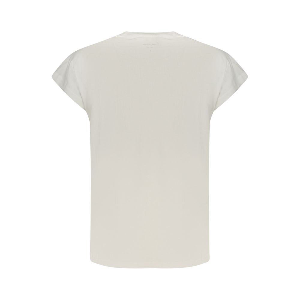 Pepe Jeans White Cotton Women T-Shirt