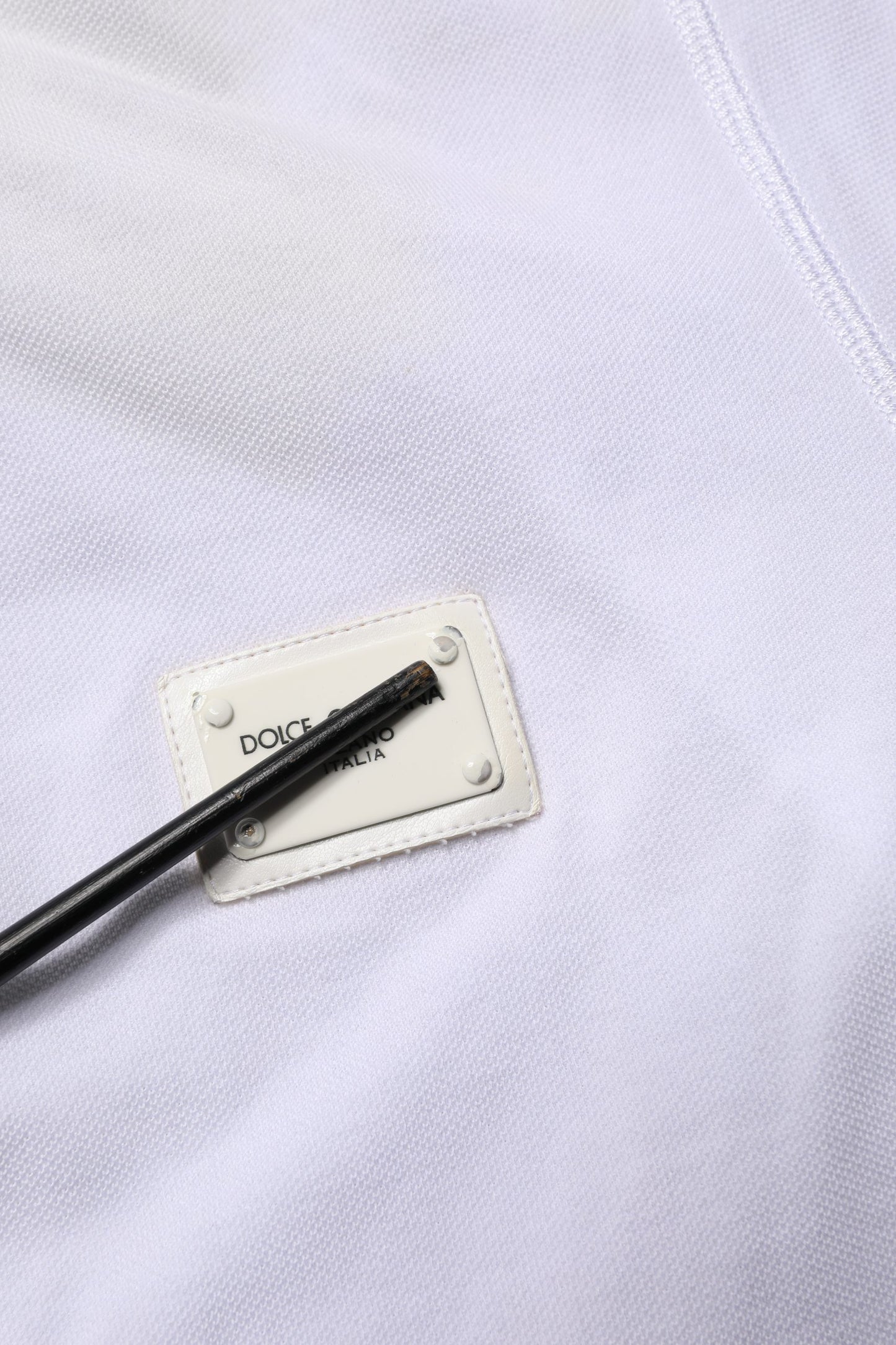 Dolce & Gabbana White Collared Short Sleeves Men Polo T-shirt