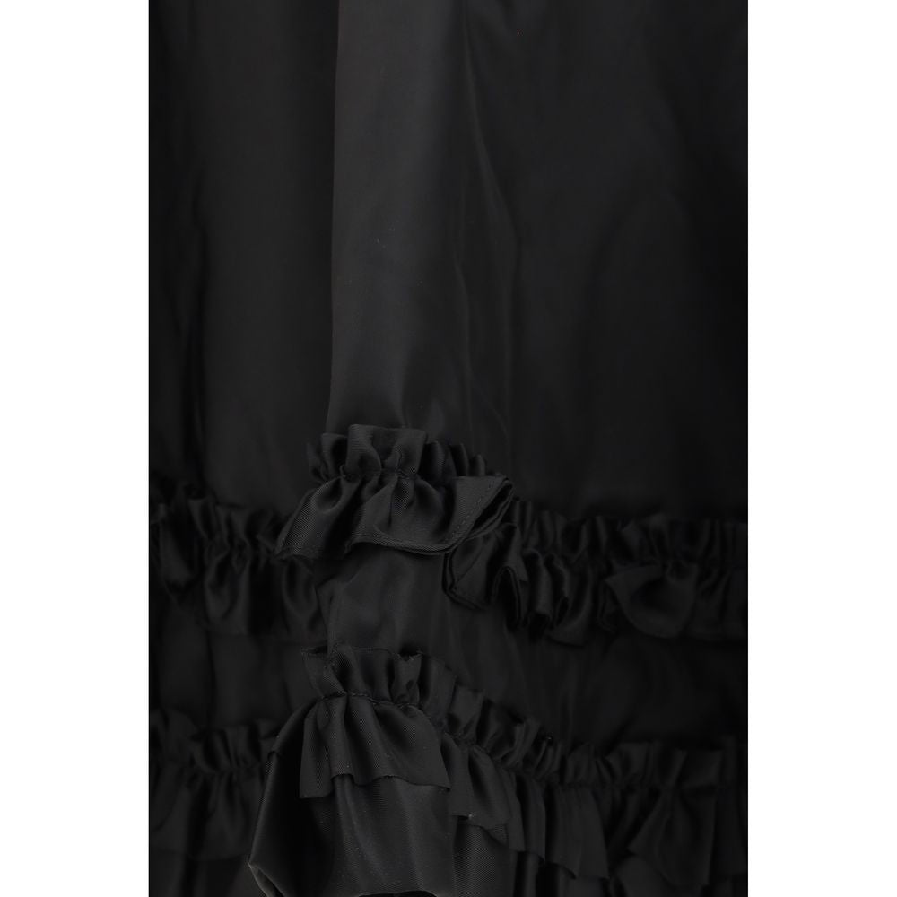 Ganni Black Recycled Polyamide Mini Skirt