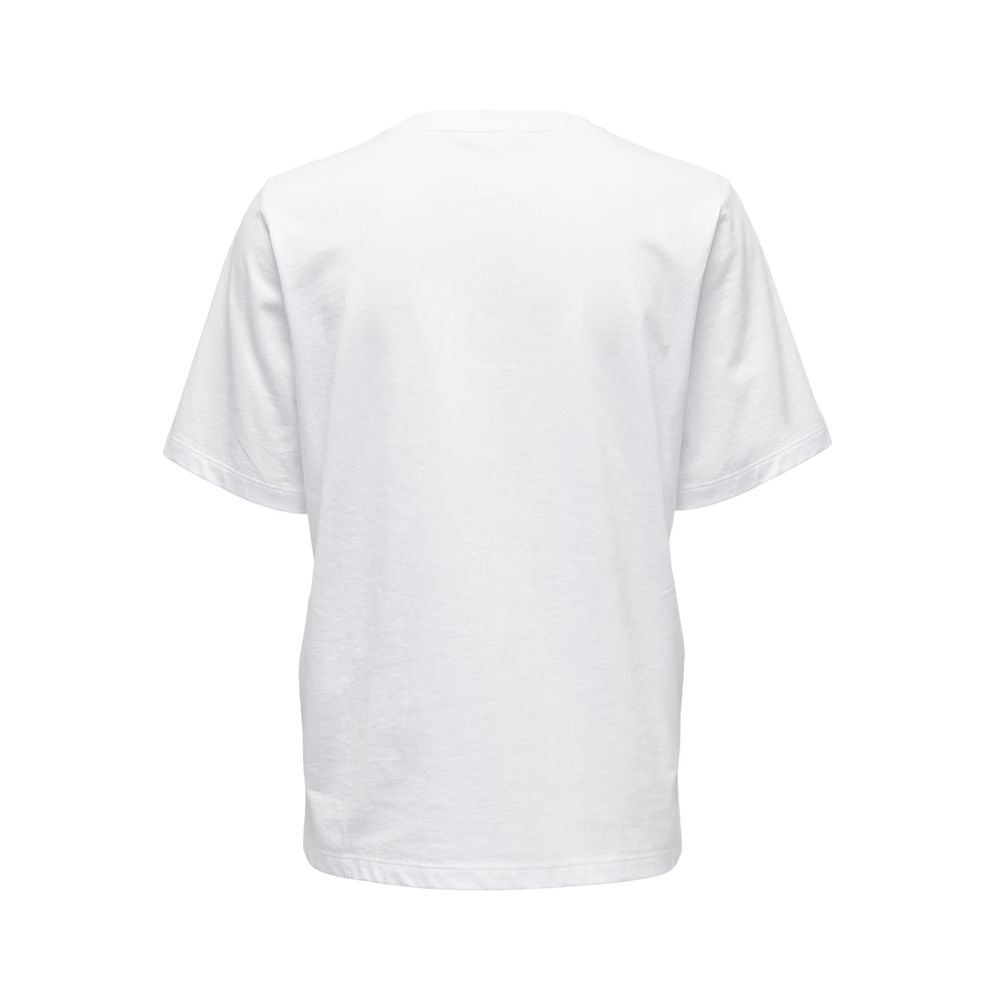 Only White Cotton T-Shirt