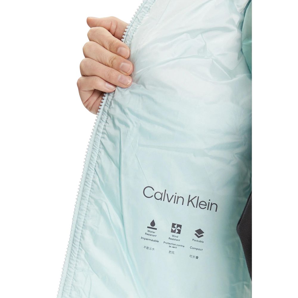 Calvin Klein Jeans Turquoise Polyamide Shell Jacket