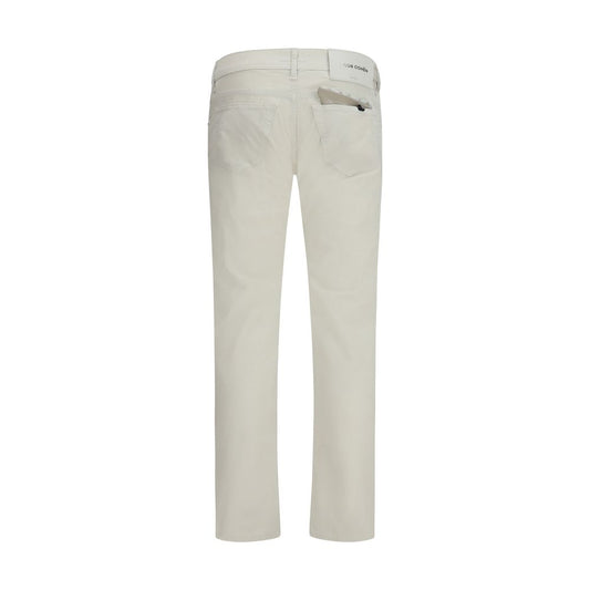 Jacob Cohen White Cotton Pants