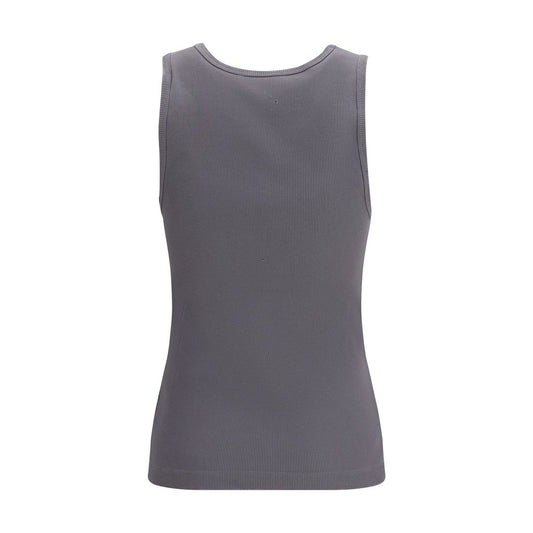 Dolce & Gabbana Gray Cotton Tank Tops