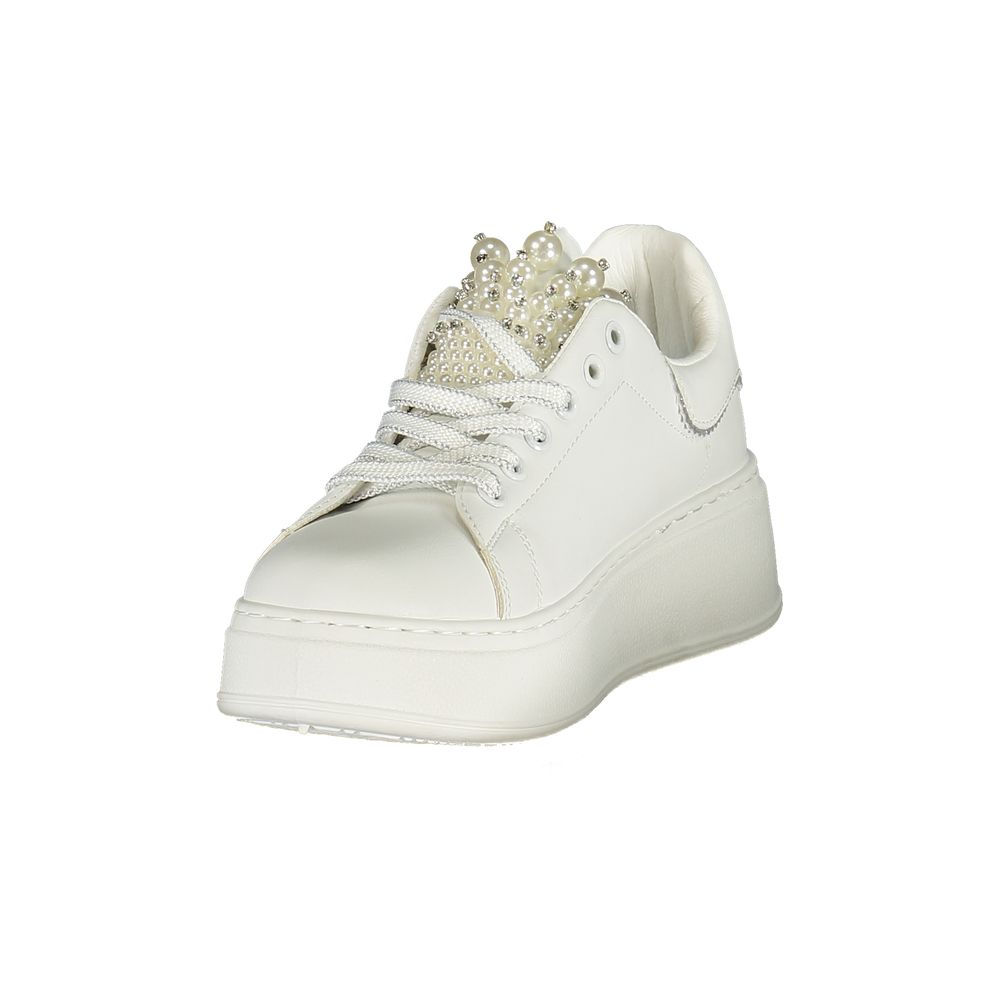 Laura Biagiotti Bianco Polyurethane Women Sneaker