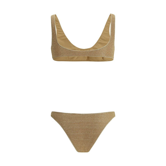 Oséree Gold Polyamide One-Piece Swimsuit