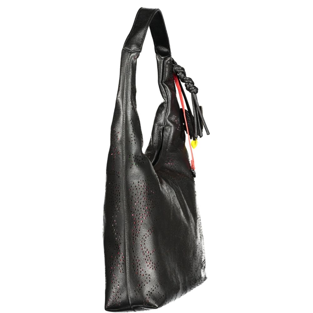 Desigual Nero Poliuretano Women Handbag