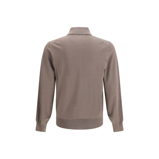 Brunello Cucinelli Brown Cotton Shirt