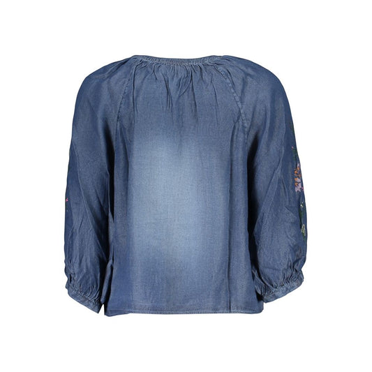 Desigual Blue Lyocell Women's Shirt