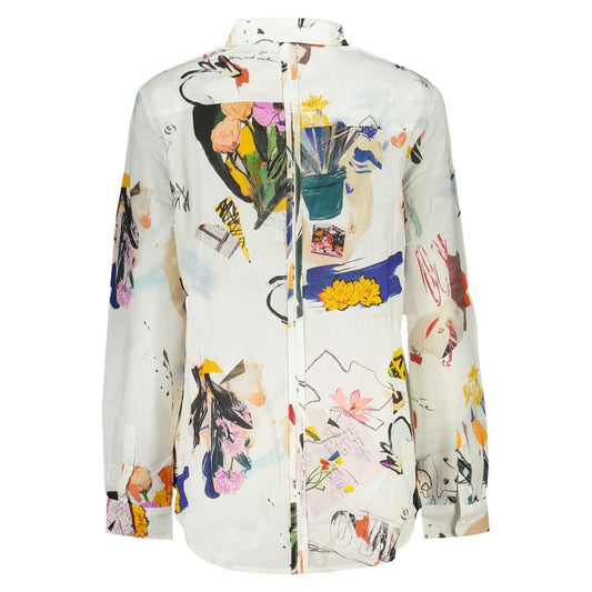 Desigual White Cotton Women Shirt