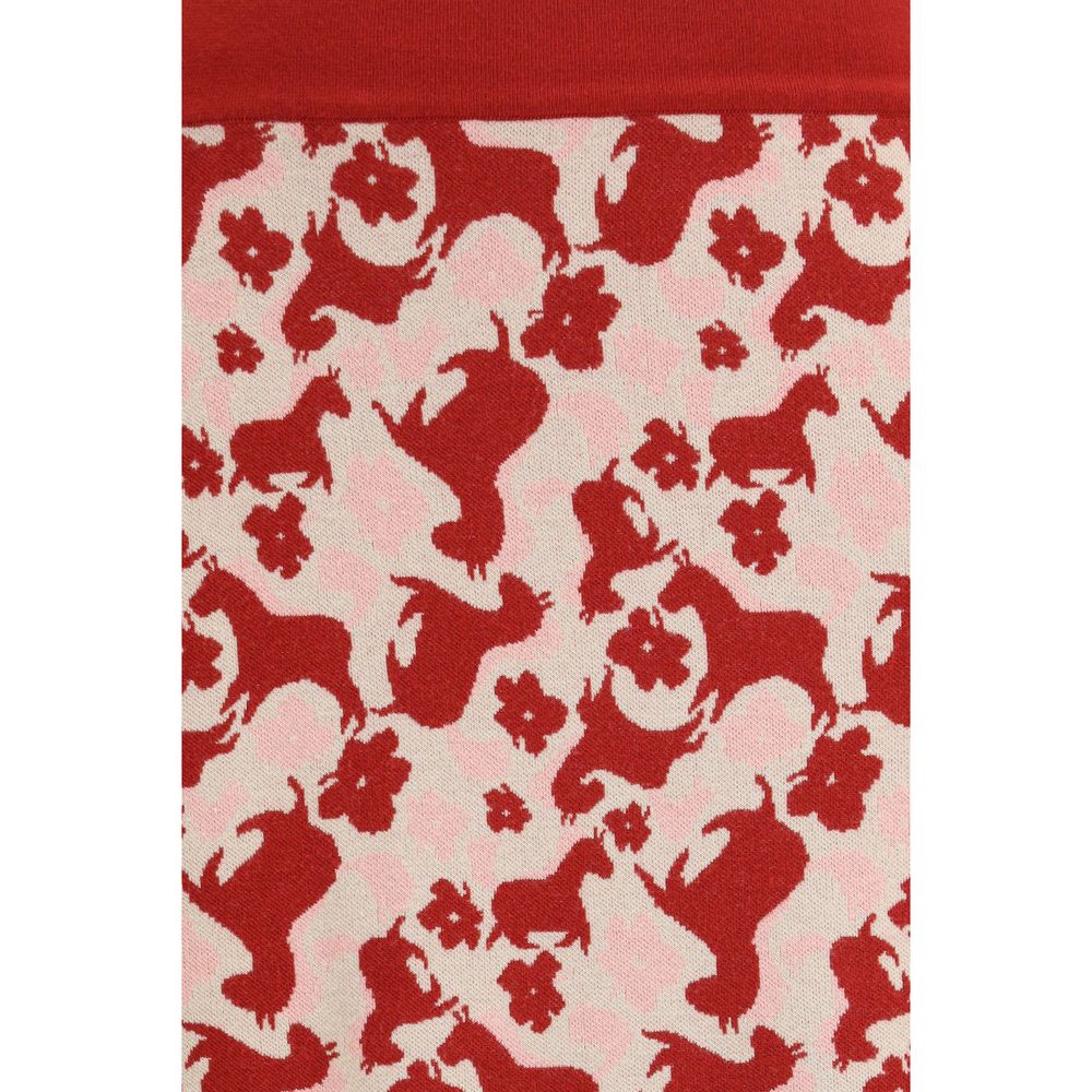 Max Mara Multicolor Viscose Midi Skirt