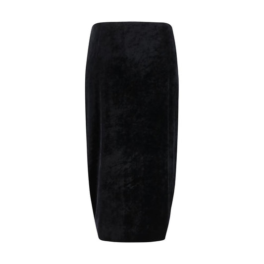 Valentino Black Viscose Long Skirt
