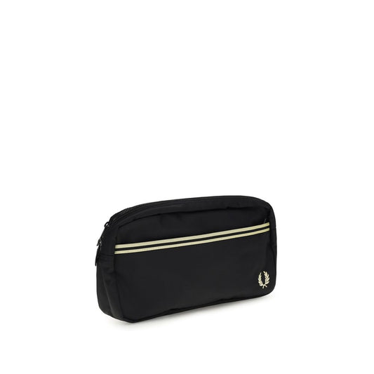 Fred Perry Black Recycled Polyamide Shoulder Bag