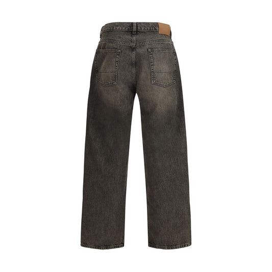 Our Legacy Black Cotton Relaxed Fit Jeans