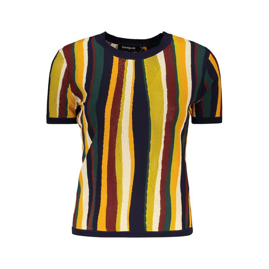 Desigual Blue Viscose Women T-Shirt