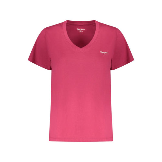 Pepe Jeans Rosa Cotton Women T-Shirt