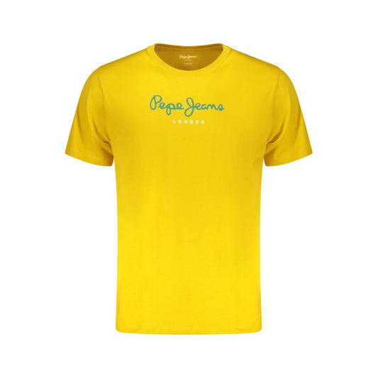 Pepe Jeans Giallo Cotton Men T-Shirt