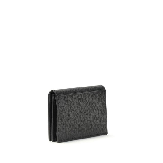 Saint Laurent Black Calf Leather Bos Taurus Wallet