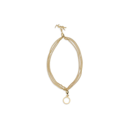 Saint Laurent Gold Brass Bracelet