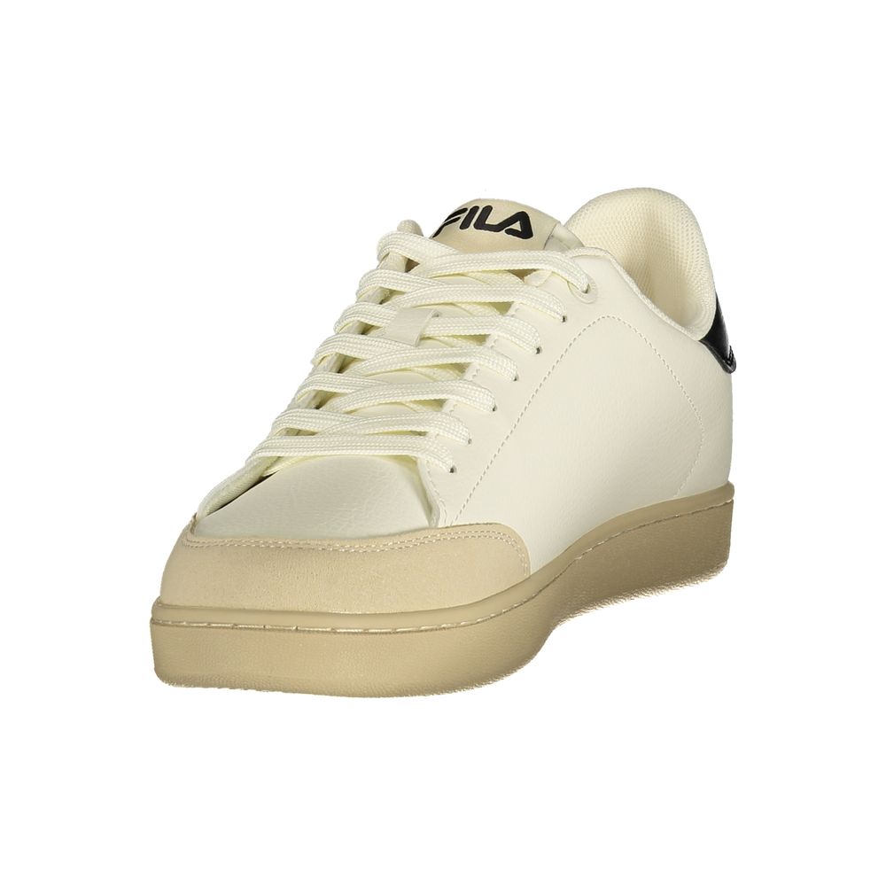 Fila White Polyester Low Top Sneakers