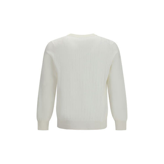Brunello Cucinelli White Cotton Sweatshirt