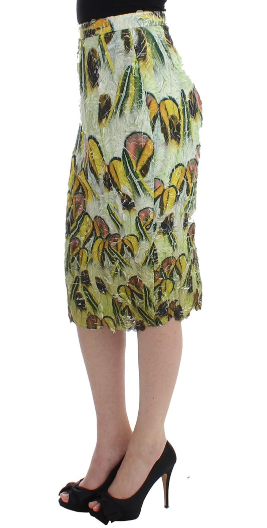 Lanre Da Silva Ajayi Multicolor Organza Pencil Skirt