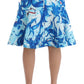 Koonhor Elegant Fresco-Print Knee-Length Skirt