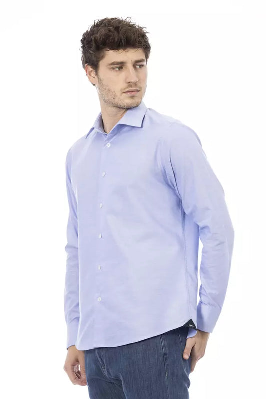 Baldinini Trend Light Blue Cotton Shirt