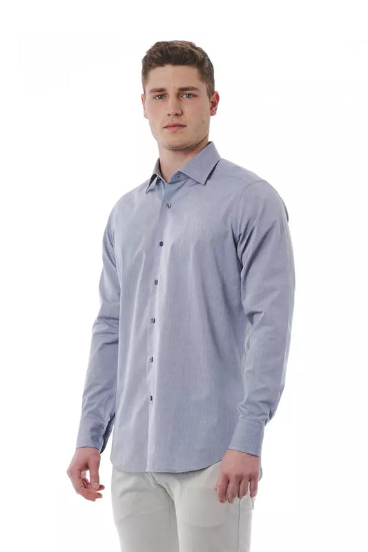 Bagutta Gray Cotton Shirt