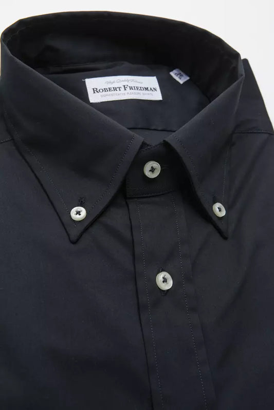 Robert Friedman Black Cotton Shirt