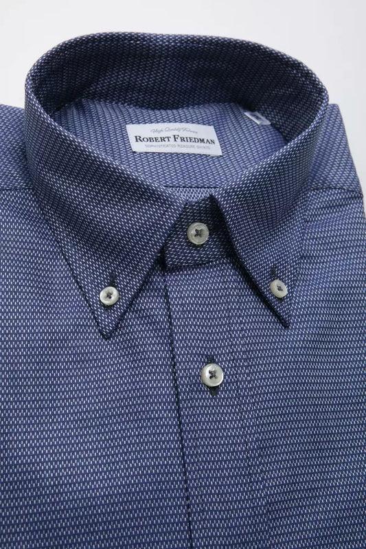 Robert Friedman Blue Cotton Shirt