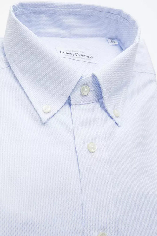 Robert Friedman Light Blue Cotton Shirt