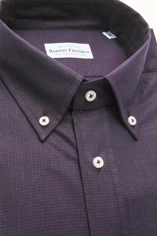 Robert Friedman Black Cotton Shirt