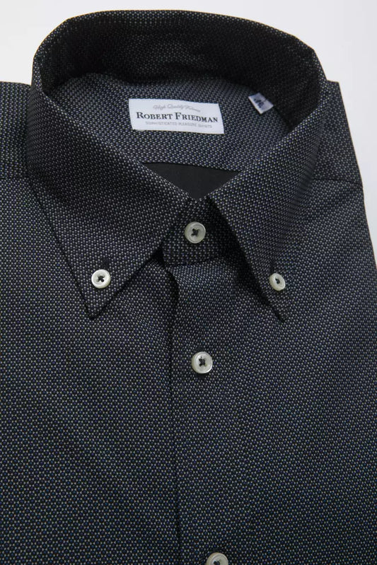 Robert Friedman Black Cotton Shirt