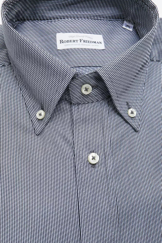 Robert Friedman Blue Cotton Shirt