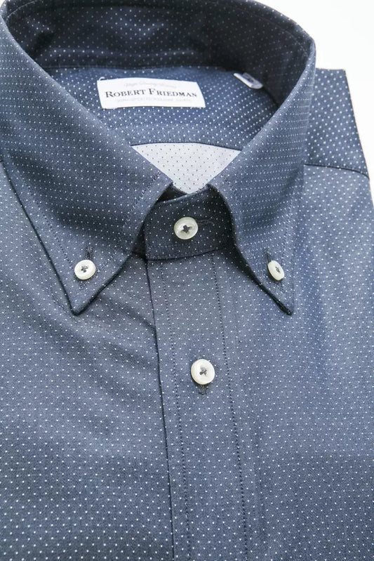 Robert Friedman Blue Cotton Shirt