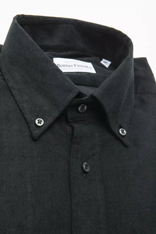 Robert Friedman Black Cotton Shirt