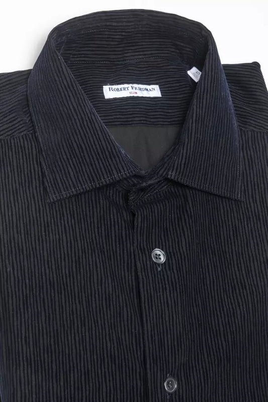 Robert Friedman Black Cotton Shirt