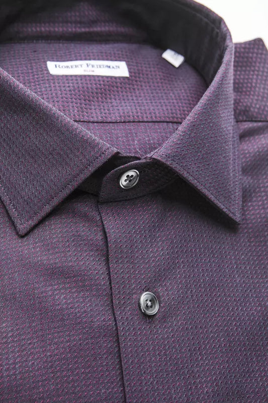 Robert Friedman Burgundy Cotton Shirt