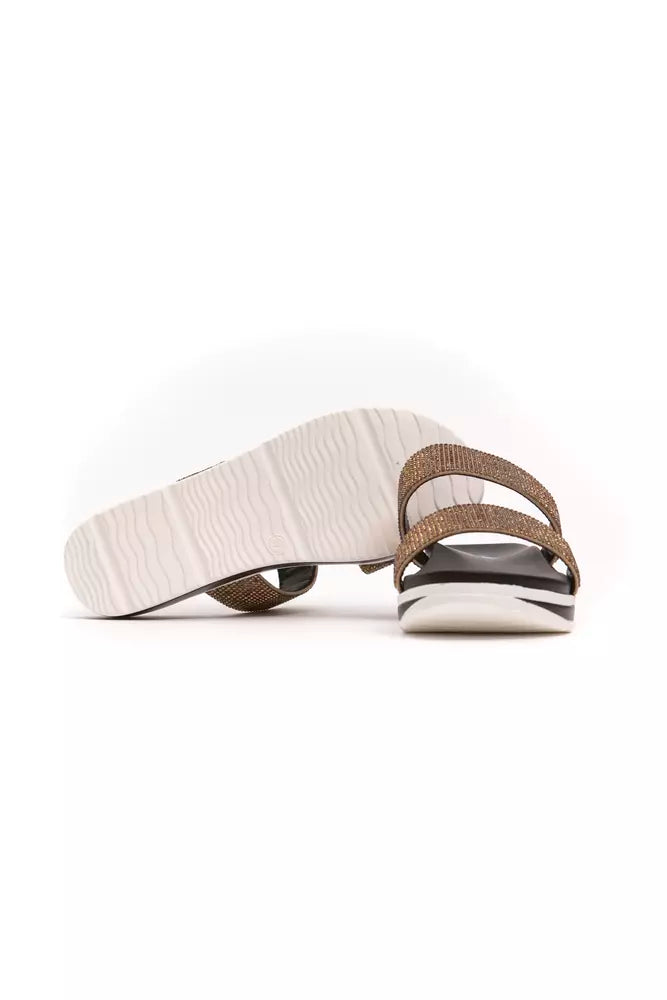 Péché Originel Beige Textile Sandal
