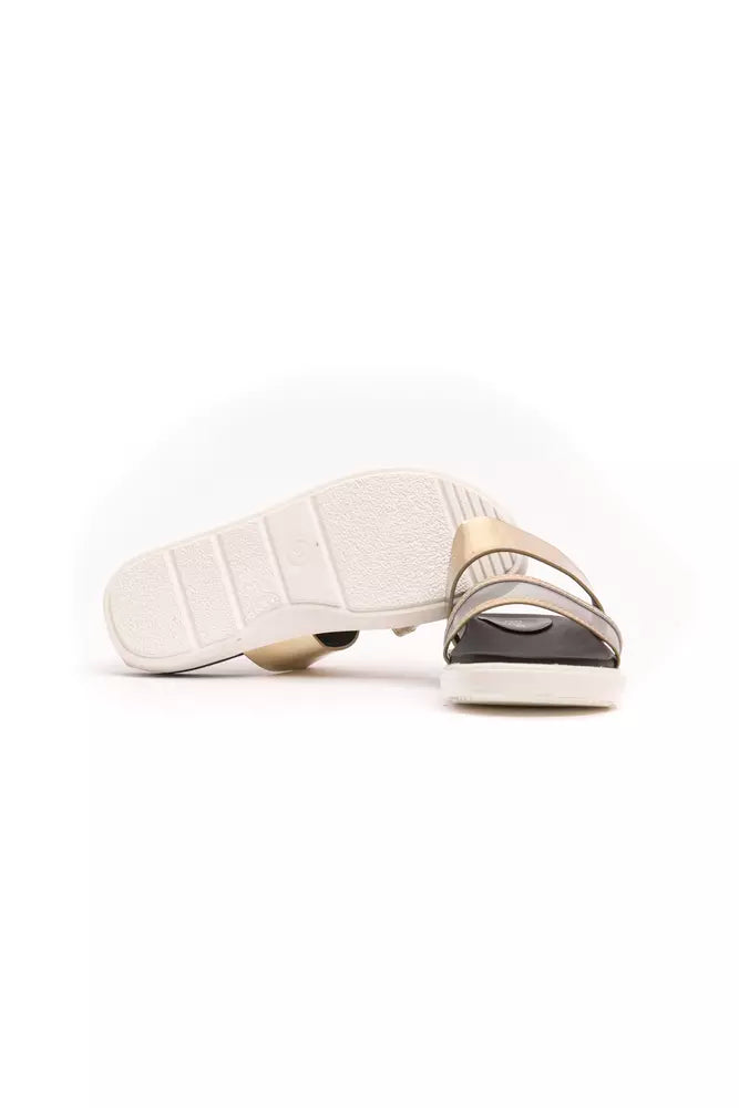 Péché Originel Gold Polyethylene Sandal