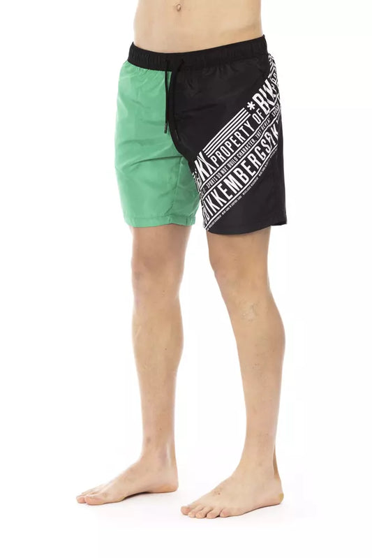 Bikkembergs Green Polyester Swimwear