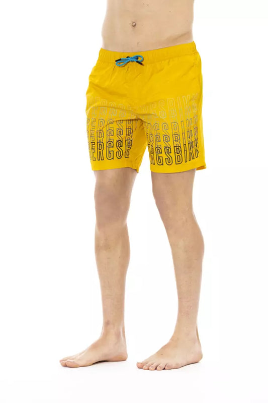 Bikkembergs Yellow Polyester Swimwear